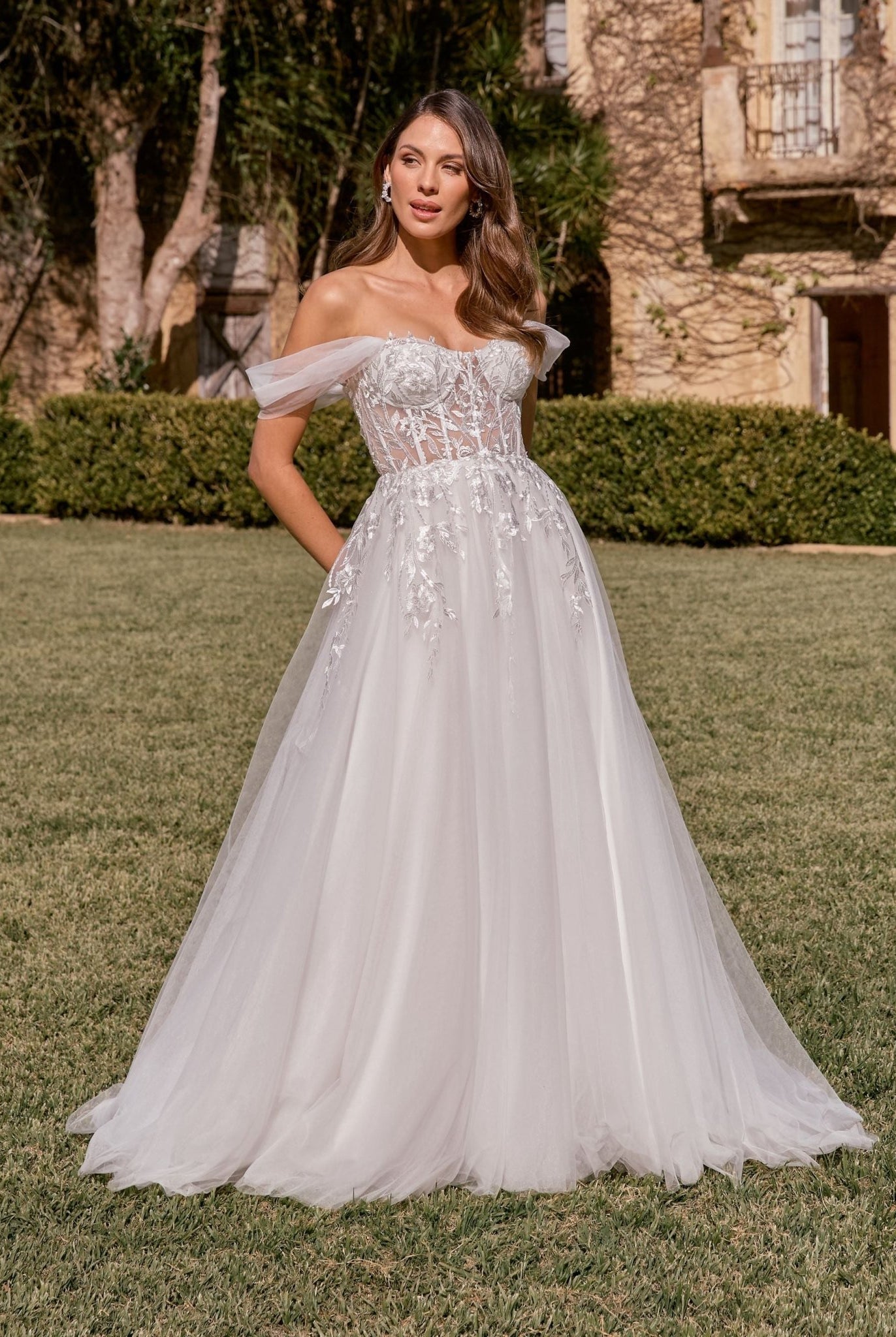 Innes Off The Shoulder Formal Dress by Tania Olsen Designs