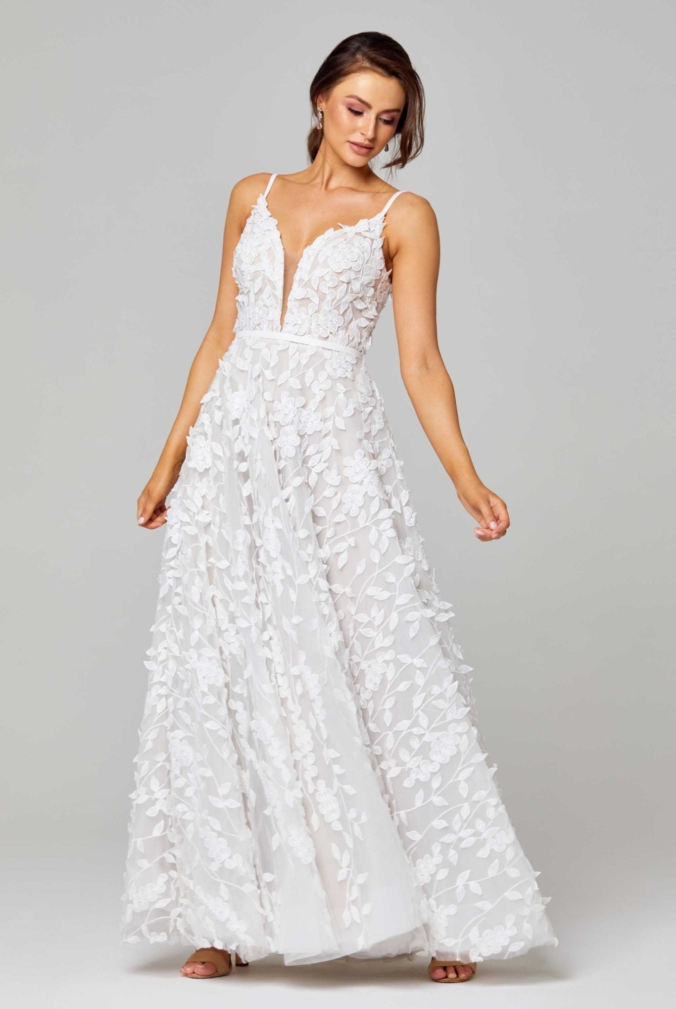 Amy 3D Lace and Tulle Wedding Dress – TC283