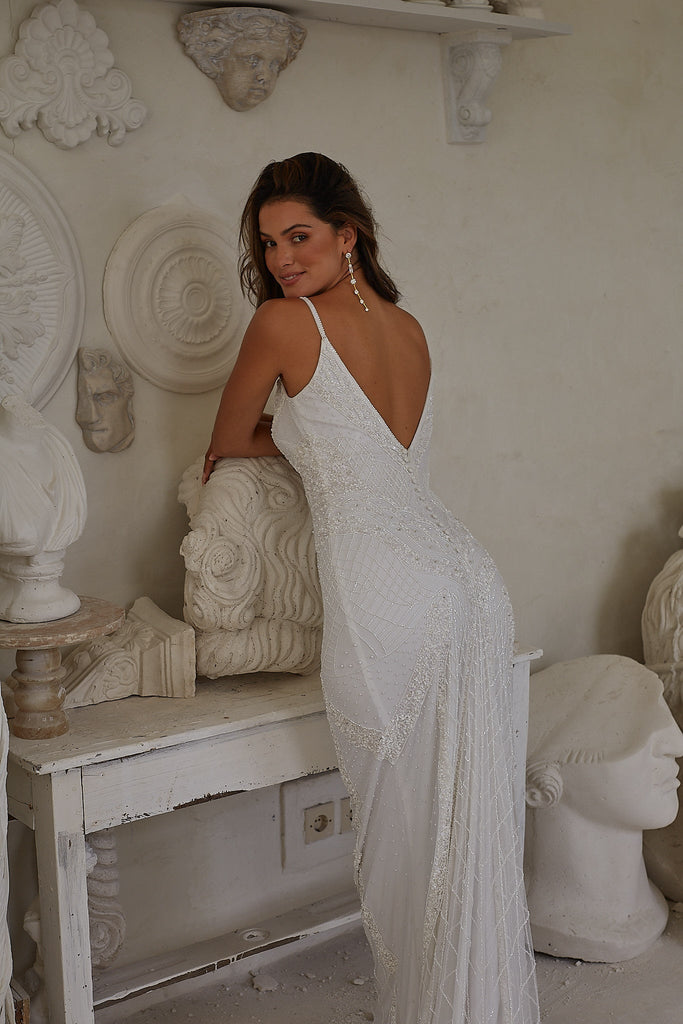 Avisa Fitted Mermaid Wedding Dress by Tania Olsen Designs