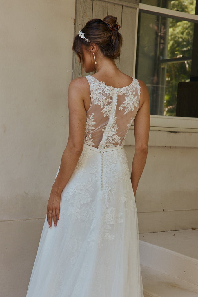 Claudette Lace Tulle Wedding Dress – TC2342 by Tania Olsen Designs