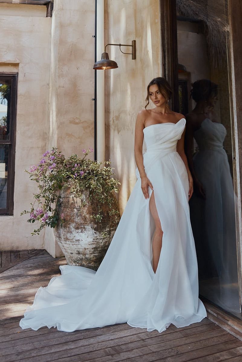 Organza bridesmaid on sale dress