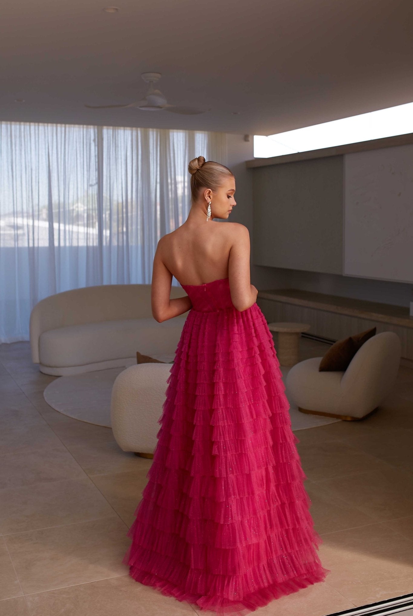 Derya Layered Tulle Formal Dress by Tania Olsen Designs
