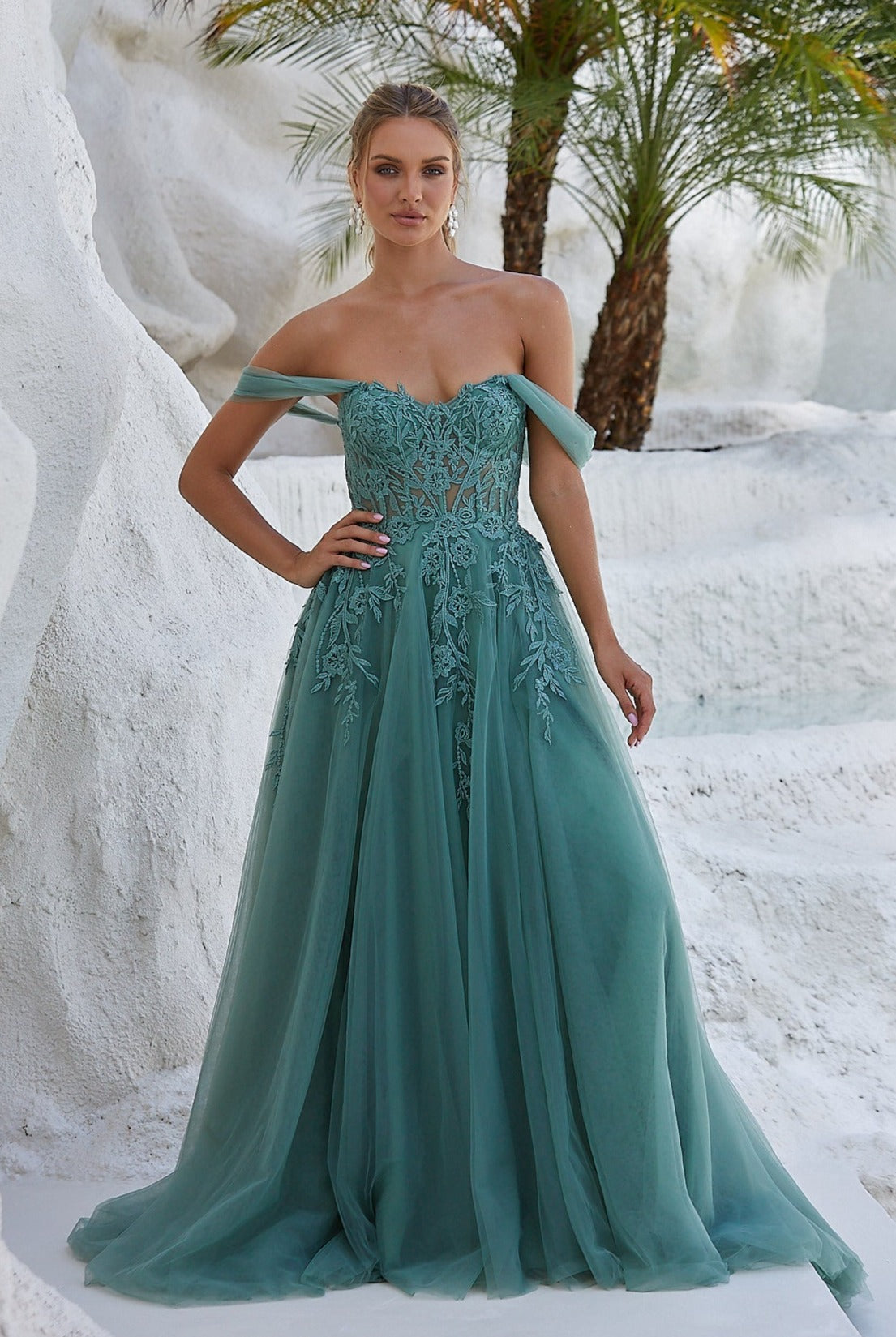 Innes Off The Shoulder Formal Dress by Tania Olsen Designs