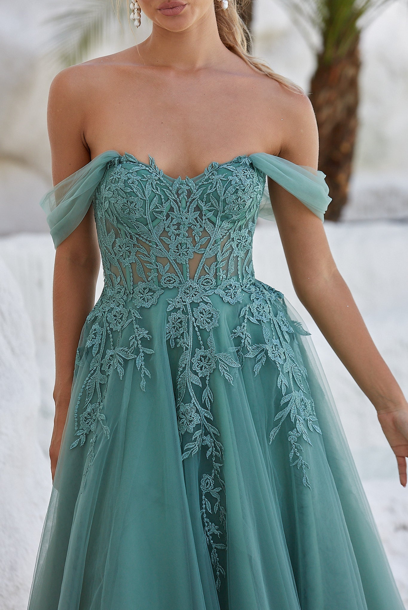 Innes Off The Shoulder Formal Dress by Tania Olsen Designs