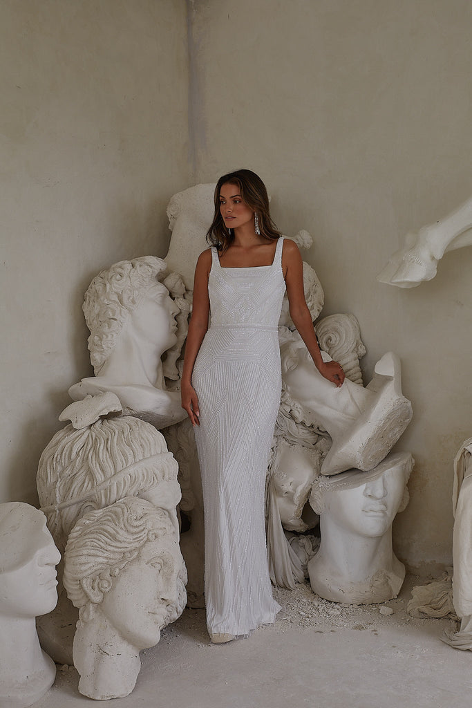 Salila Beaded Wedding Dress by Tania Olsen Designs