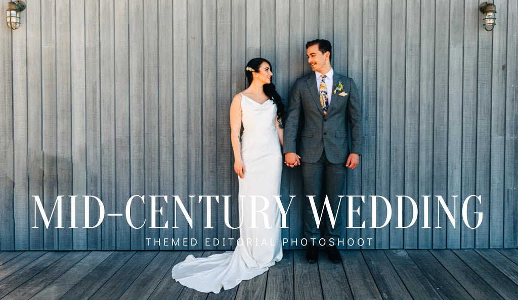 Mid-Century Summer Wedding Inspo - Sentani Boutique