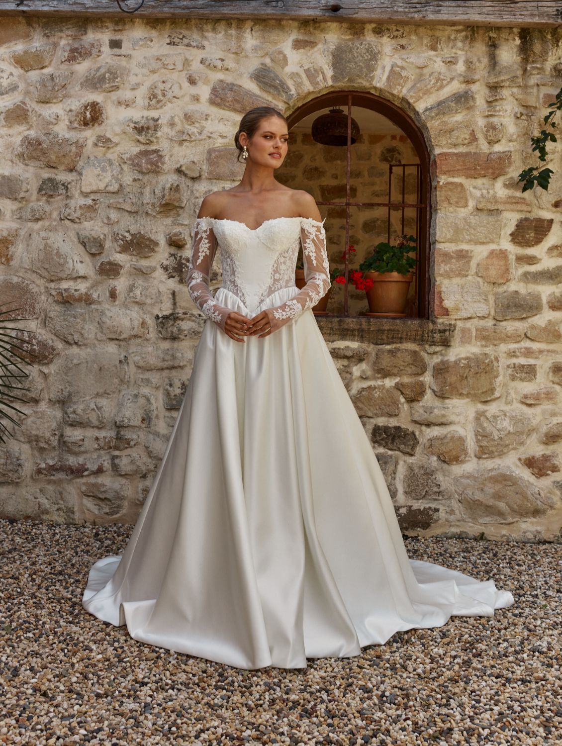 strapless open back dress Strapless Sweetheart Ball Gown Wedding Dress with Tiered Skirt Leslie