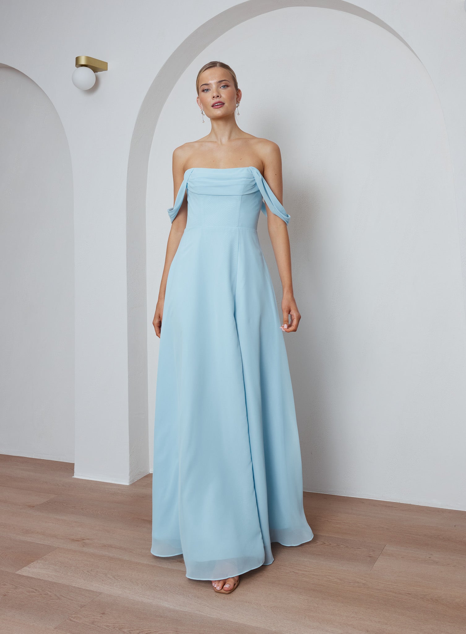 twilight blue bridesmaid dresses Evita Bridesmaid Dress