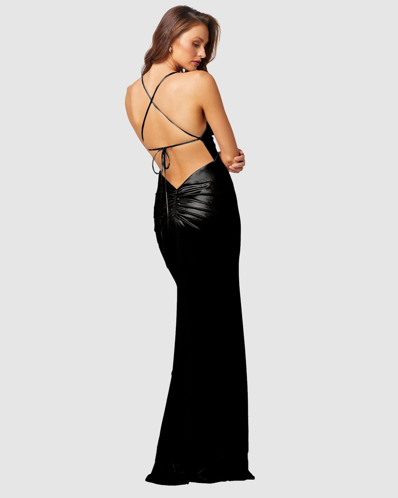 Alana Cross Leg Formal Dress – PO889 by Tania Olsen Designs