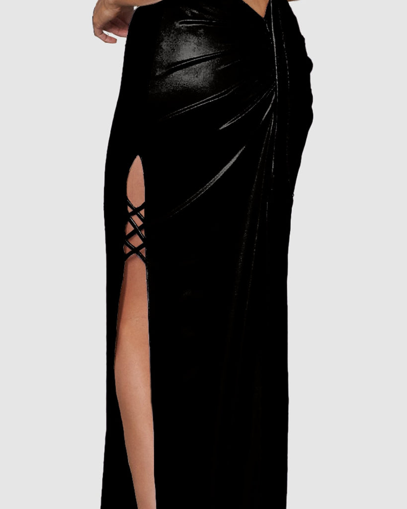 Alana Cross Leg Formal Dress – PO889 by Tania Olsen Designs