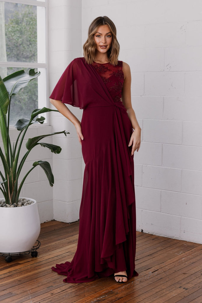 Amaryliss One-Shoulder Sleeve Occasion Dress - MO7