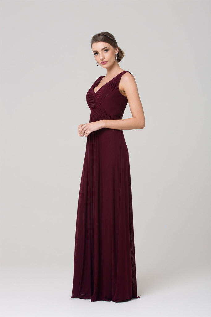 Amber Gathered Cross Bridesmaids Dress – TO74