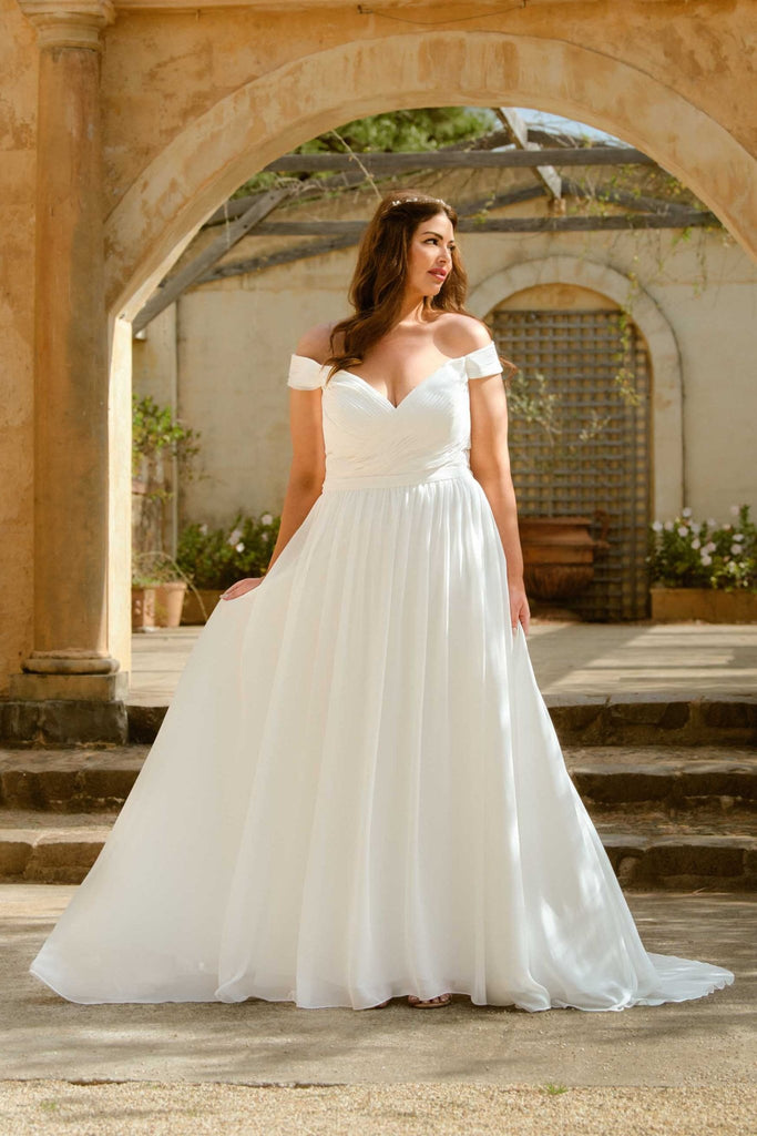 Anabelle Off Shoulder Wedding Dress – TC323