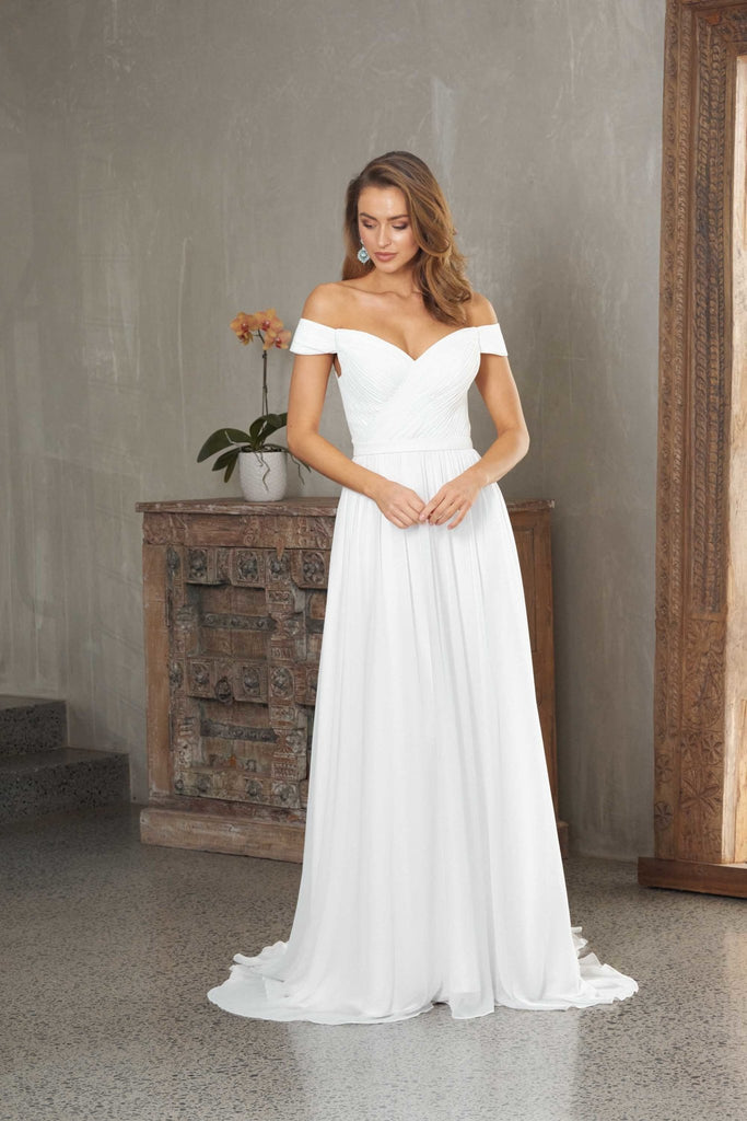 Anabelle Off Shoulder Wedding Dress – TC323