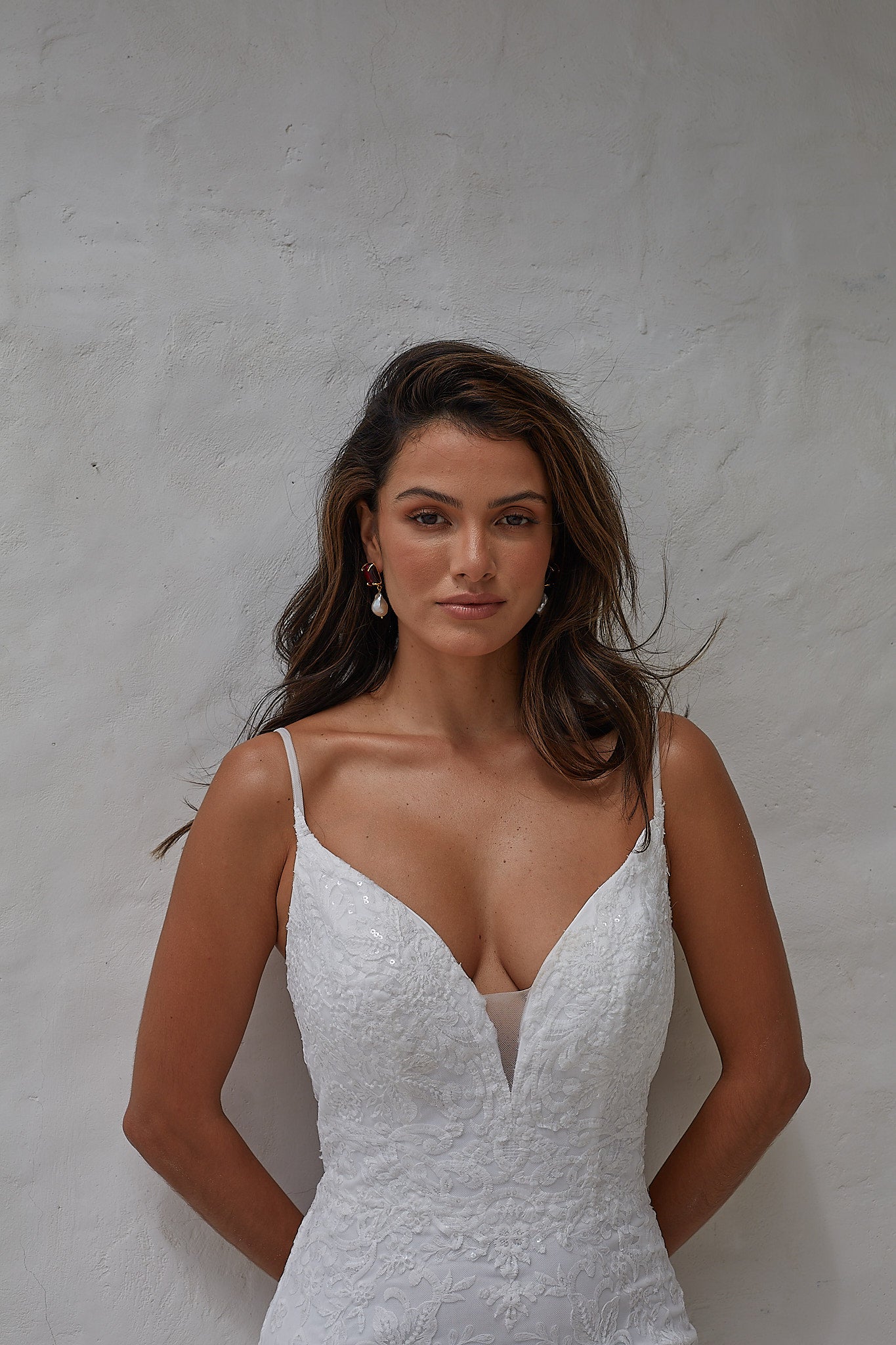 Ariel Fitted Sequin Wedding Dress Sentani Boutique