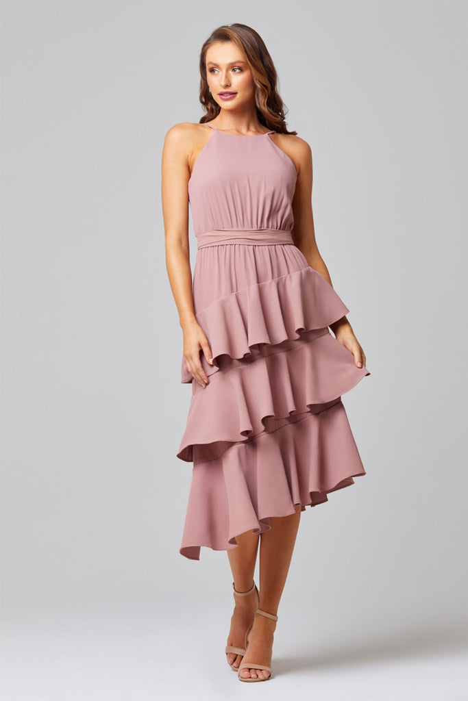 Ariel Tiered Ruffle Bridesmaid Dress – TO851