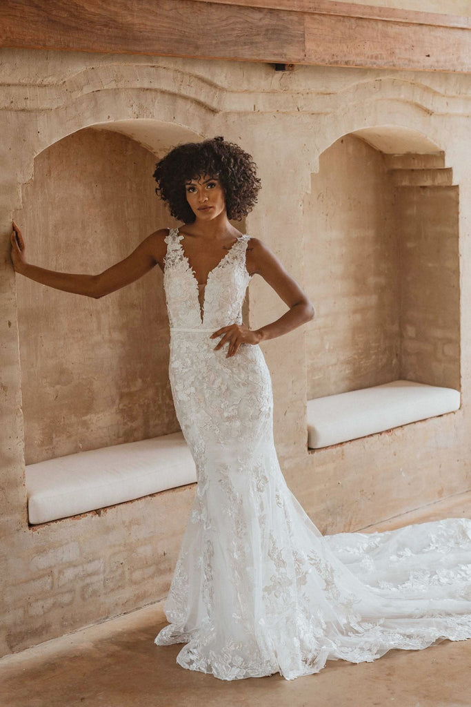 Aspen Fishtail Lace Wedding Dress - TC353