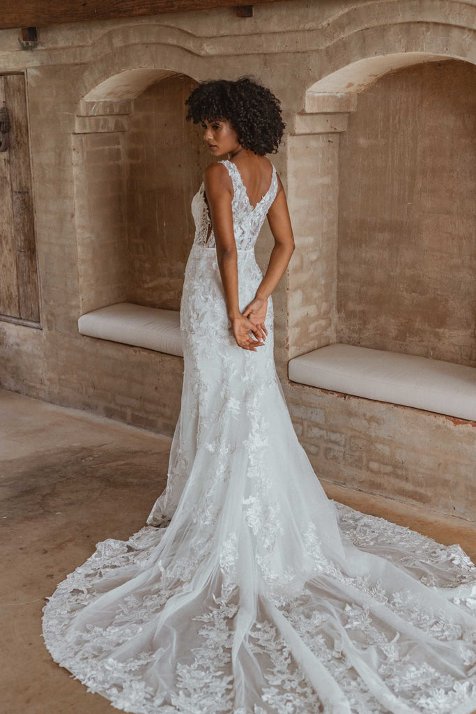 Aspen Fishtail Lace Wedding Dress - TC353