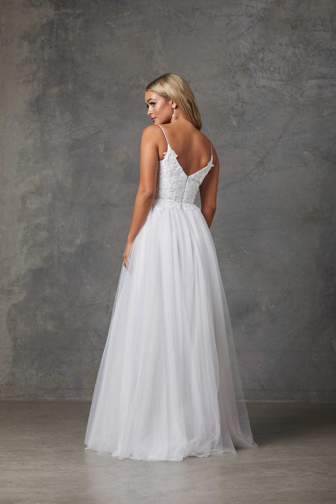 Aubriel A-Line Tulle Wedding Dress - TC235