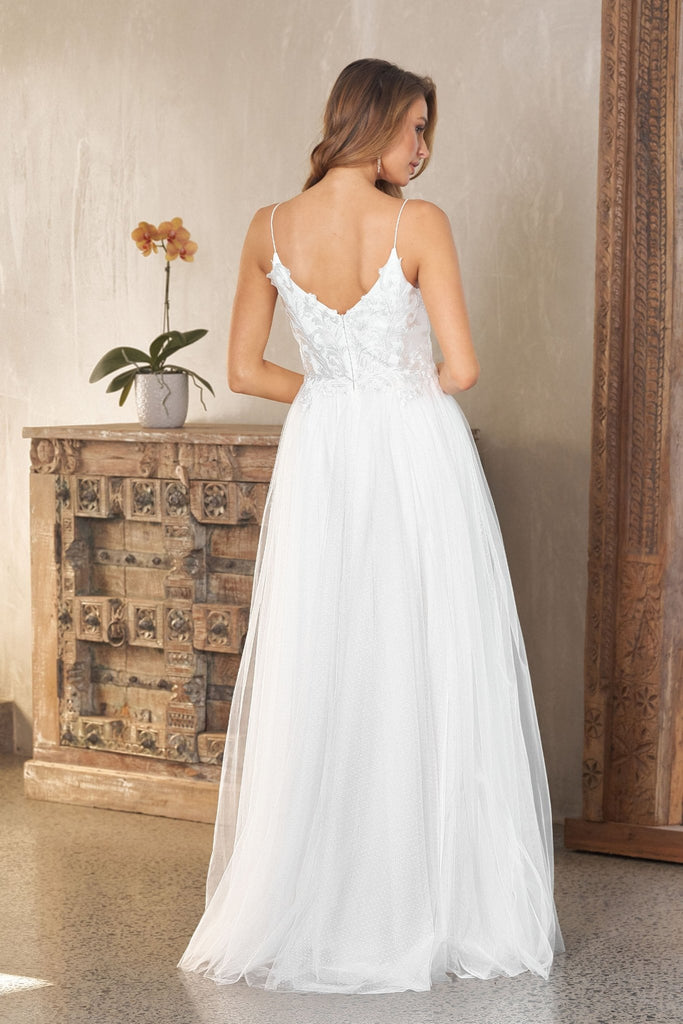 Aubriel A-Line Tulle Wedding Dress - TC235