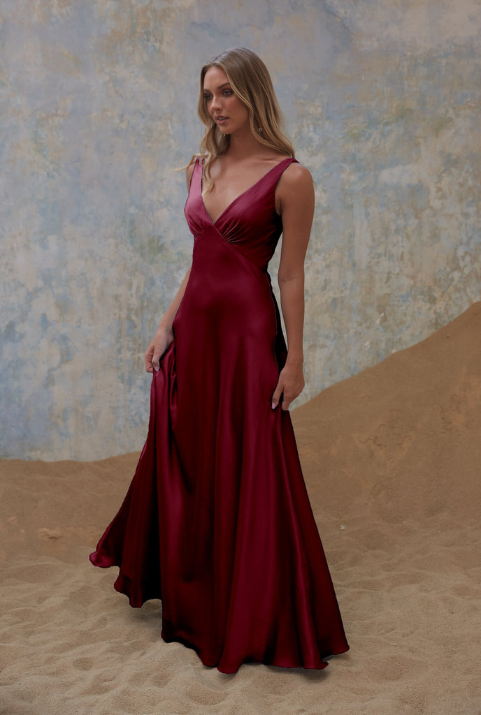 Avonlea Bridesmaid Dress - Wine by Tania Olsen Designs
