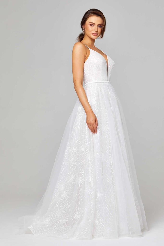 Belle Embroidered Tulle Wedding Dress – TC309