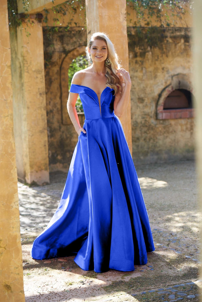 Beth A-Line Formal Dress – PO861 Cobalt