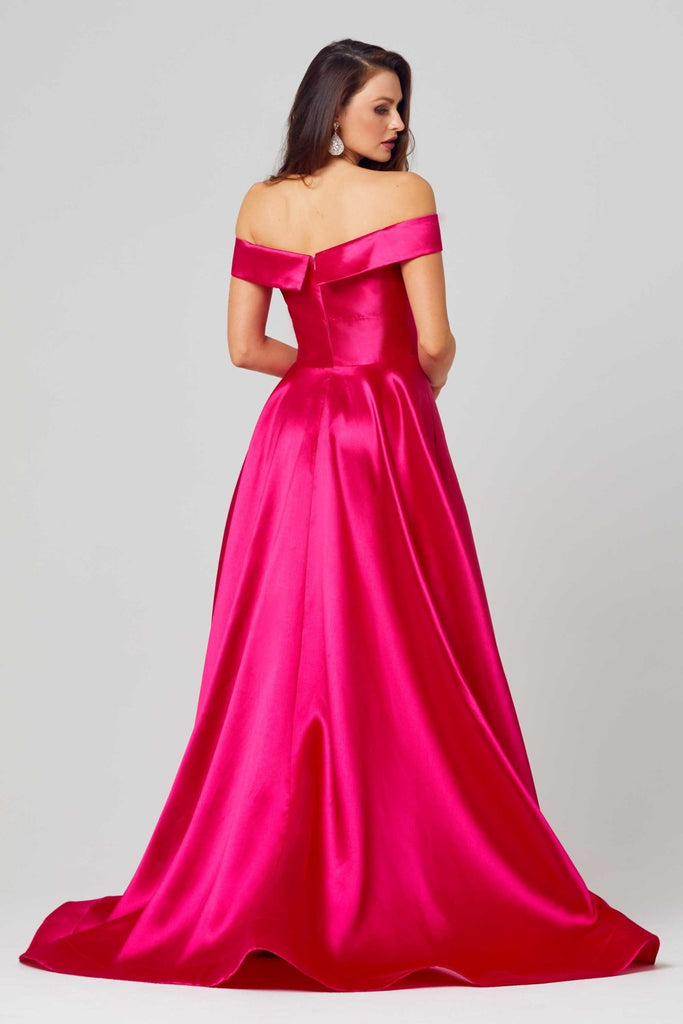 Beth A-Line Formal Dress – PO861 Fuchsia