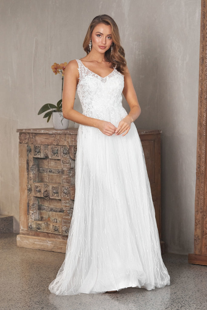 Blaire Lace and Tulle Wedding Dress – TC282