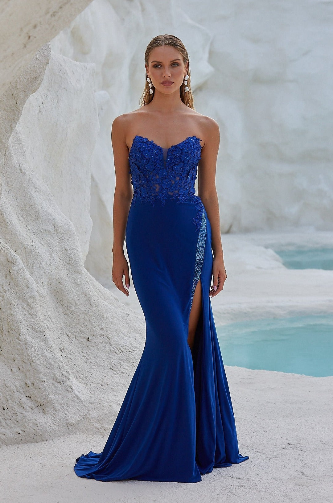 sachin and babi light blue dress Dancing Queen 1670 Quinceanera Dresses | Ball Gown