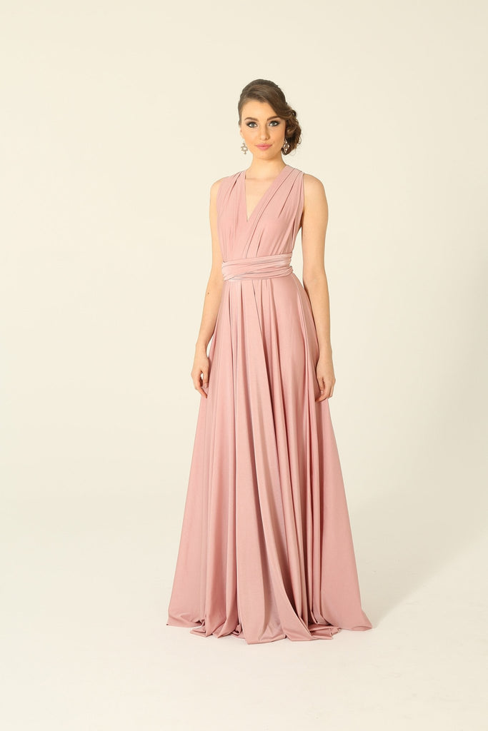 Bridesmaid Multiway Wrap Dress – PO31 Blush