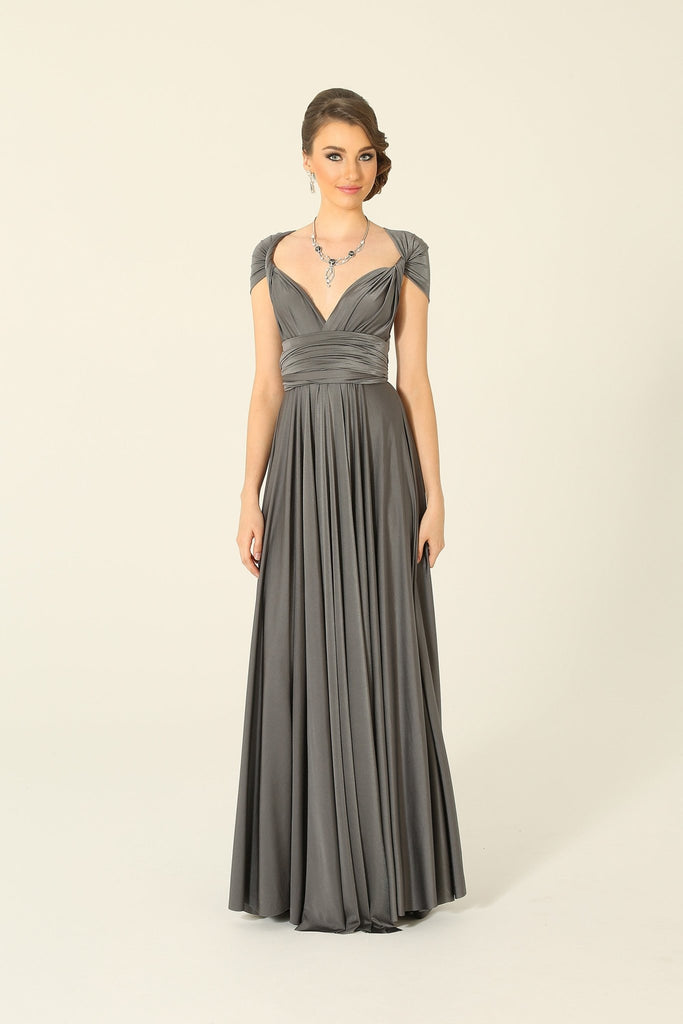 Bridesmaid Multiway Wrap Dress – PO31 Charcoal