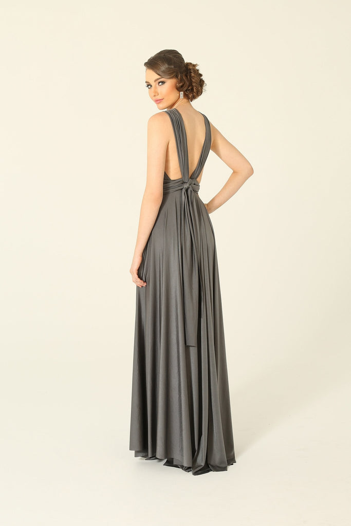 Bridesmaid Multiway Wrap Dress – PO31 Charcoal