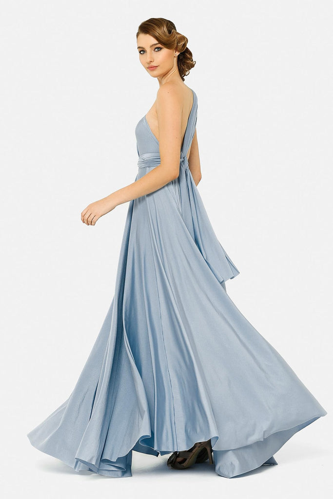 Bridesmaid Multiway Wrap Dress – PO31 Dusty Blue