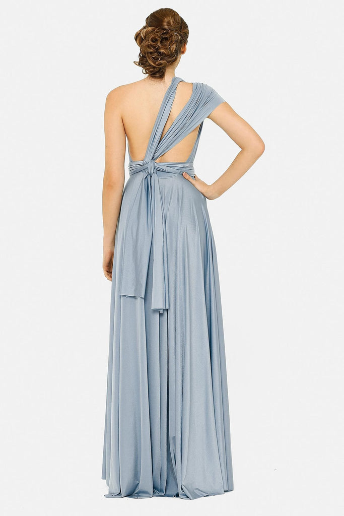 Bridesmaid Multiway Wrap Dress – PO31 Dusty Blue