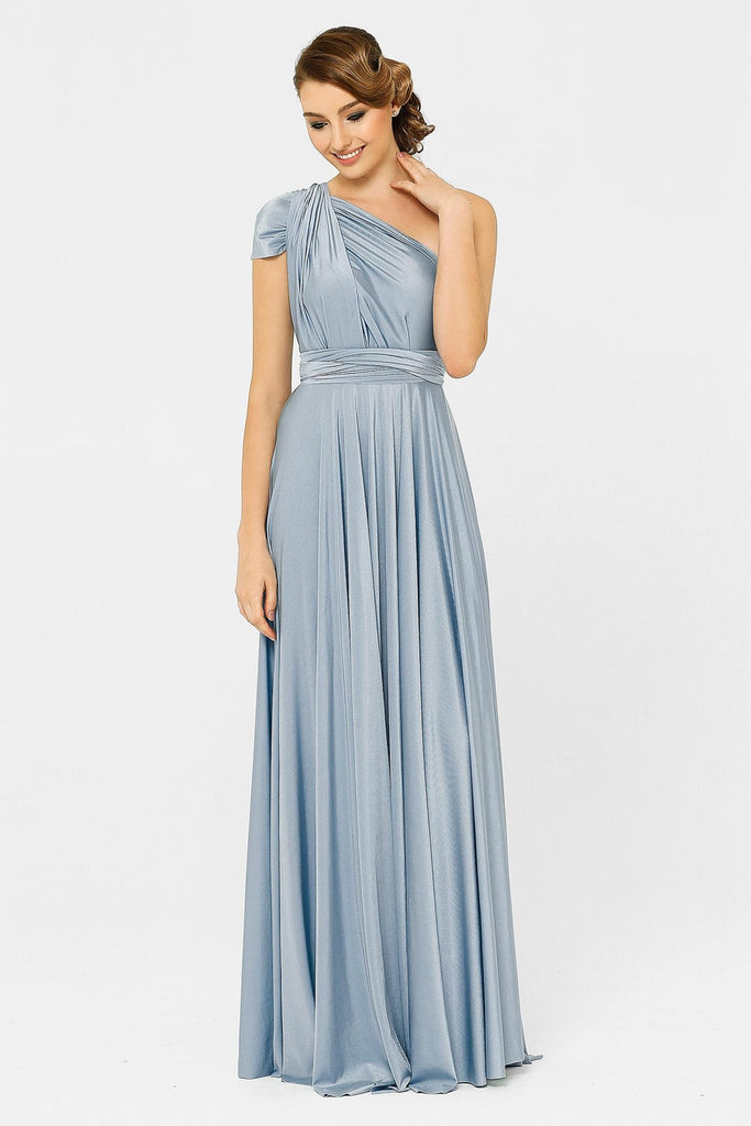 Bridesmaid Multiway Wrap Dress – PO31 Dusty Blue