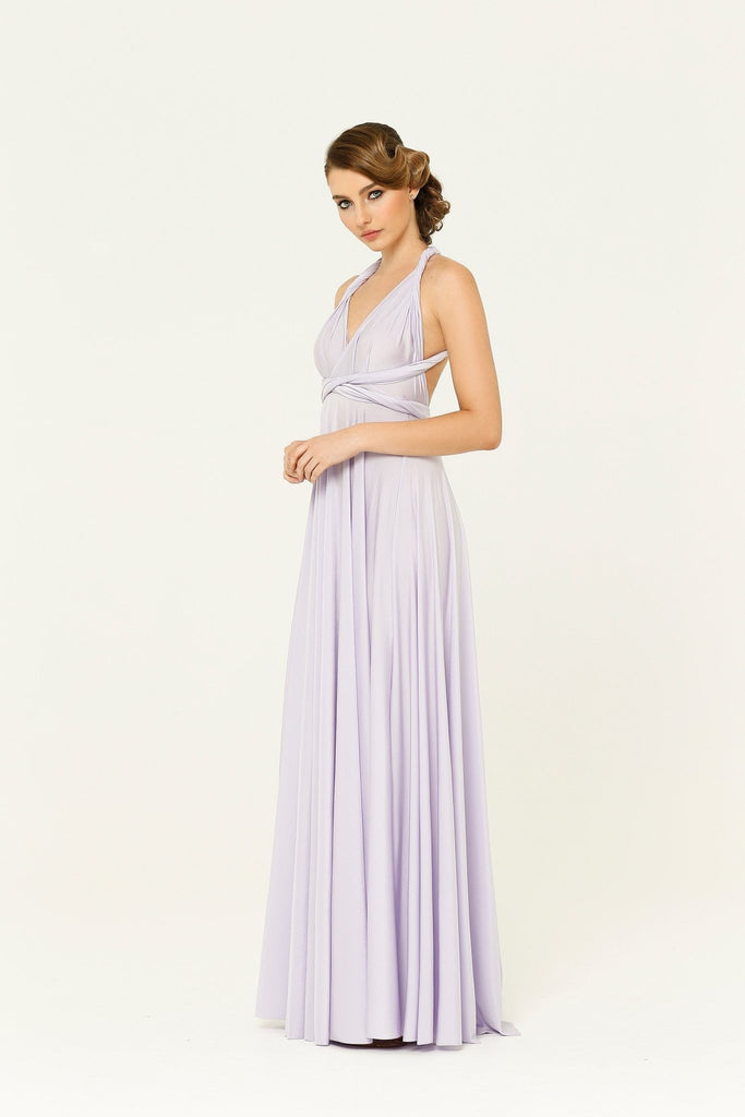 Bridesmaid Multiway Wrap Dress – PO31 Lilac