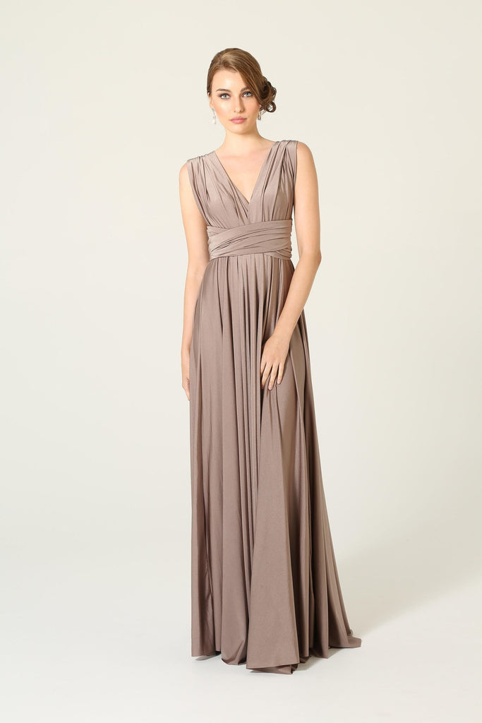 Bridesmaid Multiway Wrap Dress – PO31 Mocha