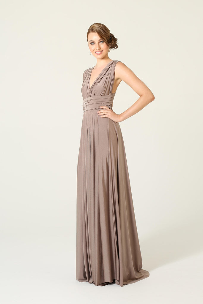 Bridesmaid Multiway Wrap Dress – PO31 Mocha