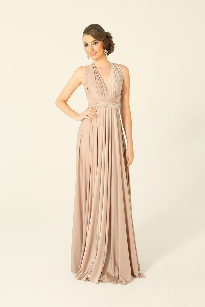 Bridesmaid Multiway Wrap Dress – PO31 Pearl Blush