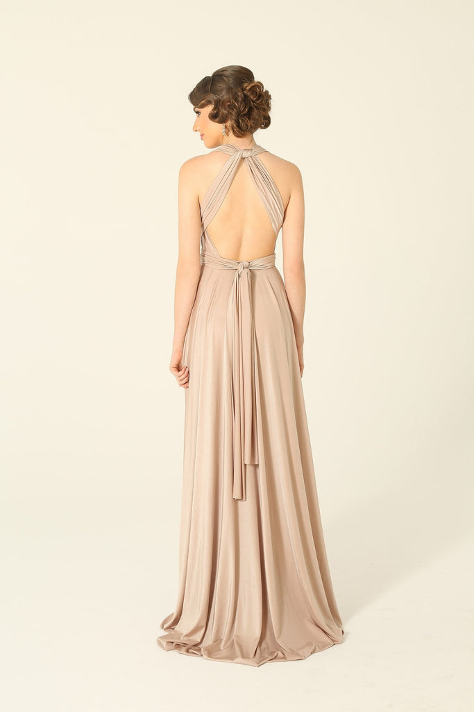 Bridesmaid Multiway Wrap Dress – PO31 Pearl Blush