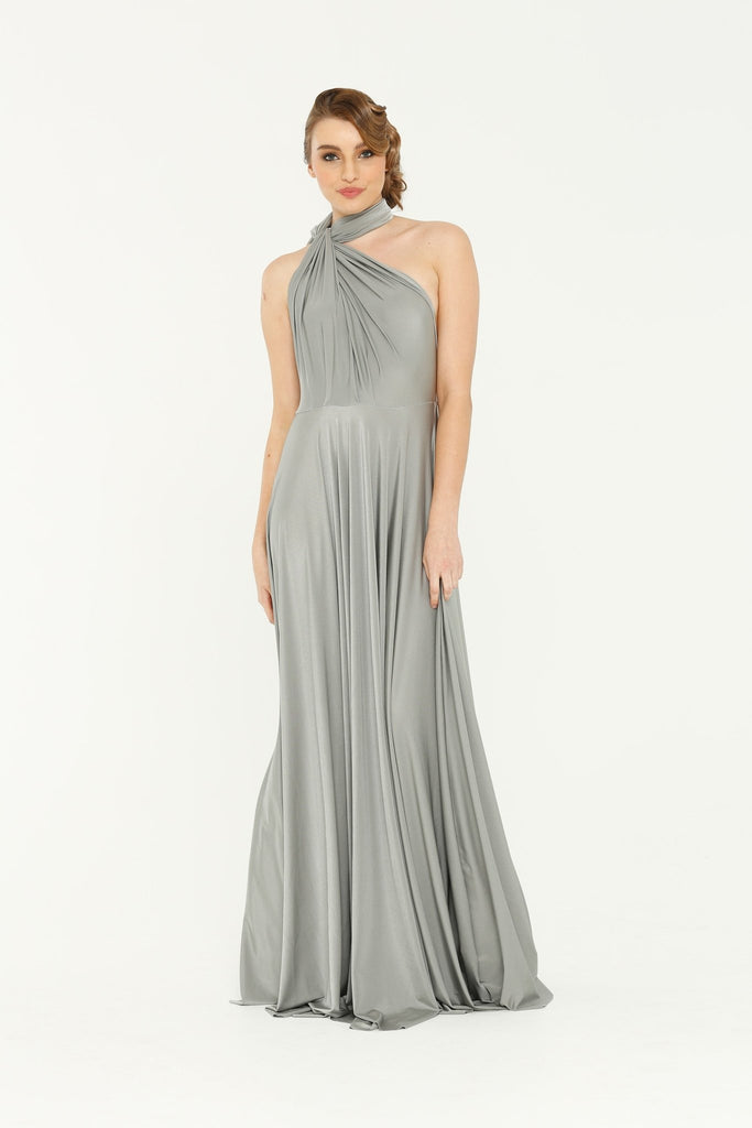 Bridesmaid Multiway Wrap Dress – PO31 Platinum