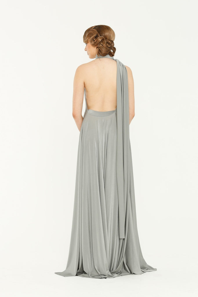 Bridesmaid Multiway Wrap Dress – PO31 Platinum