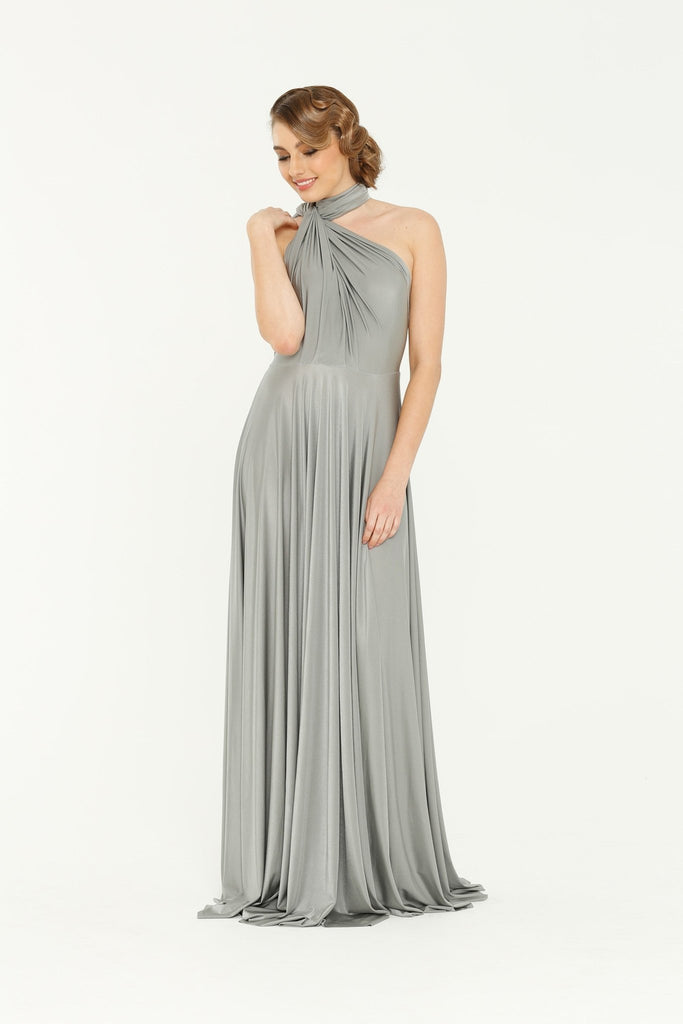 Bridesmaid Multiway Wrap Dress – PO31 Platinum