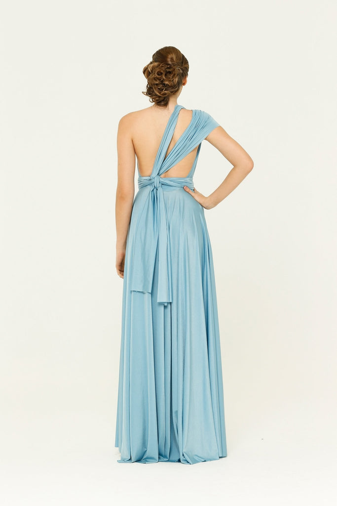 Bridesmaid Multiway Wrap Dress – PO31 Powder Blue