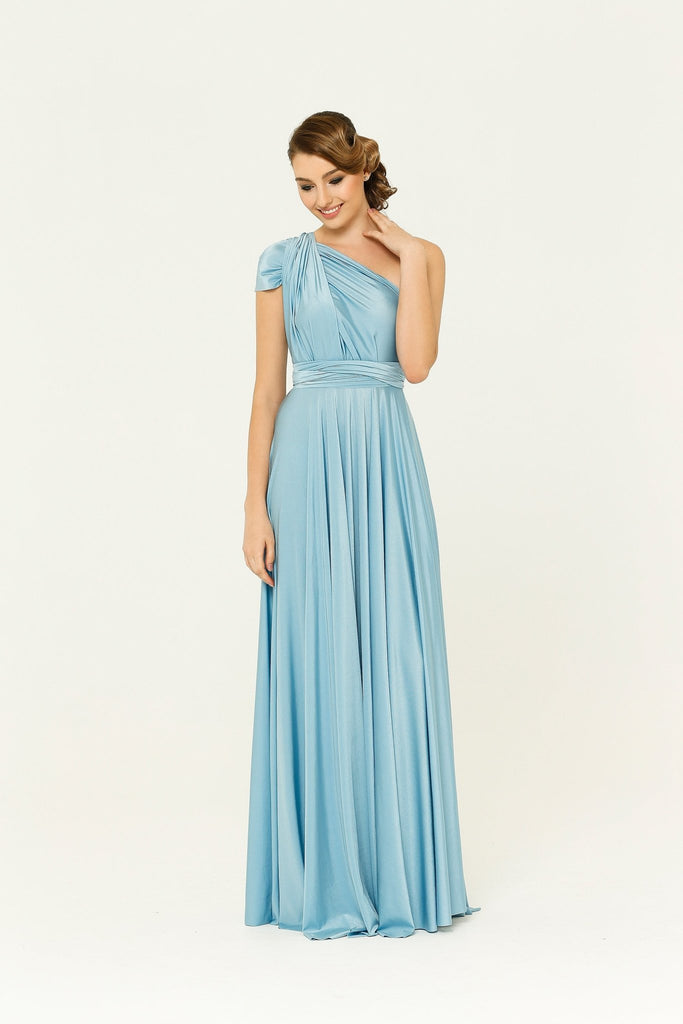 Bridesmaid Multiway Wrap Dress – PO31 Powder Blue