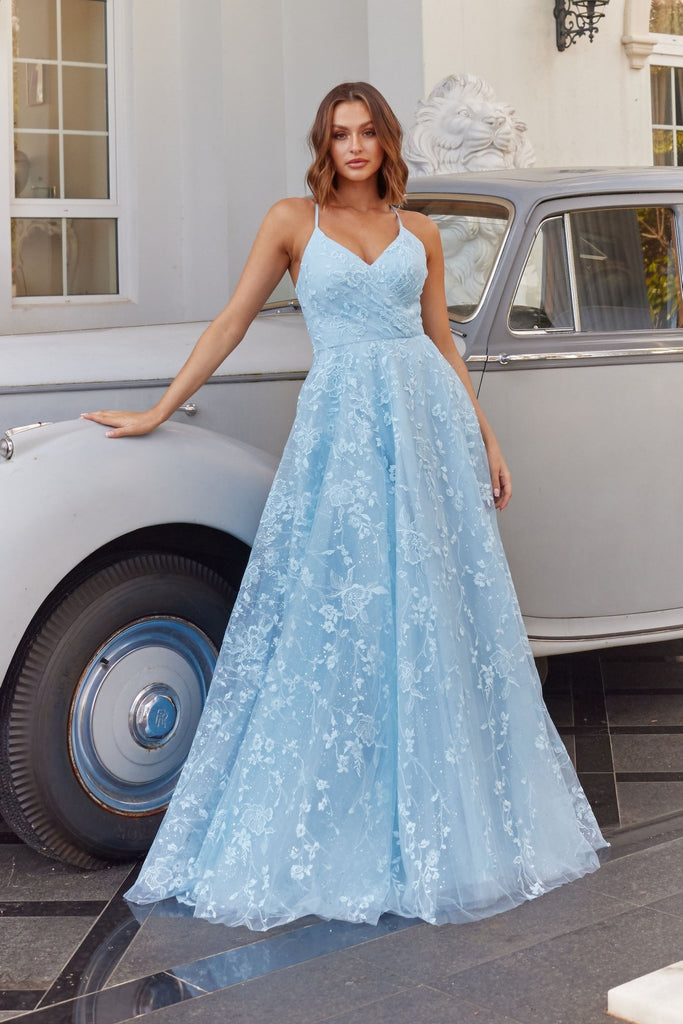 Lucyinlove Elegant Chiffon Blue Formal Evening Dress long luxury 2024 Women  Wedding Party Prom Sequin Short Sleeve Cocktail Gown
