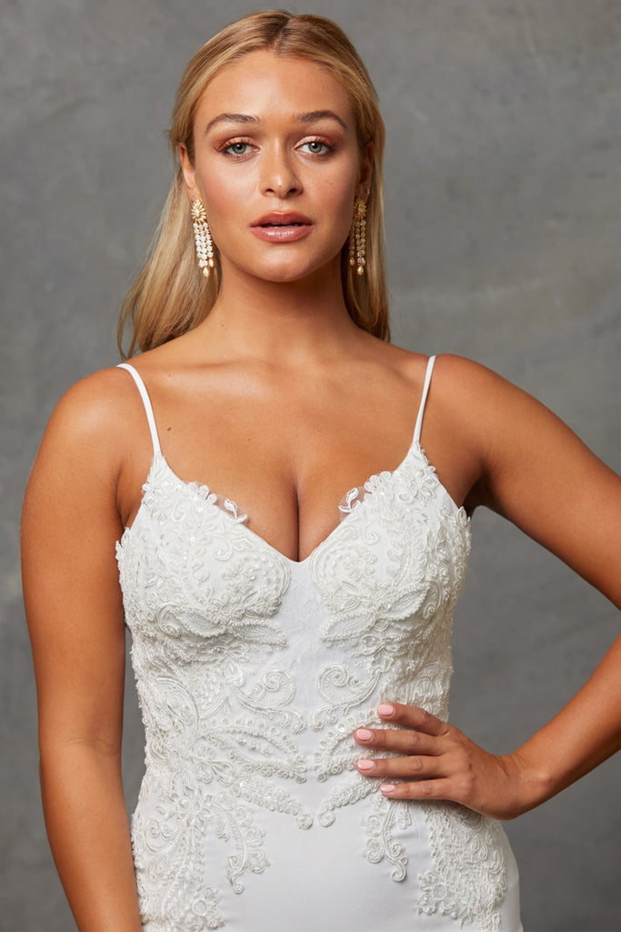 Brylee Fitted Mermaid Wedding Dress – TC246