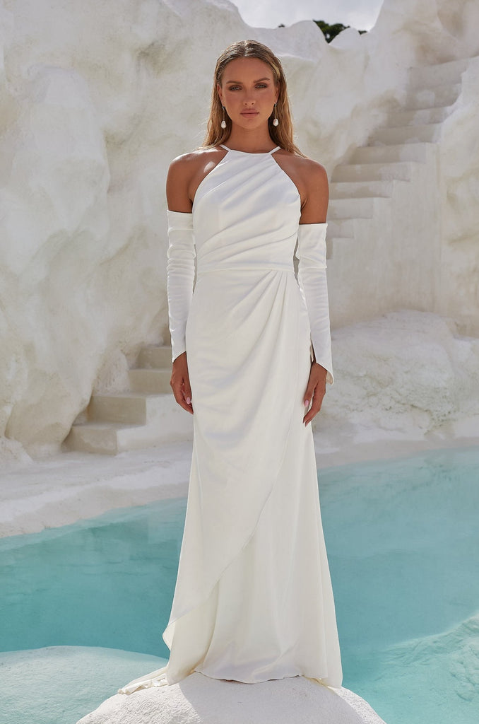 Cari Modern Fitted Wedding Dress by Tania Olsen Designs