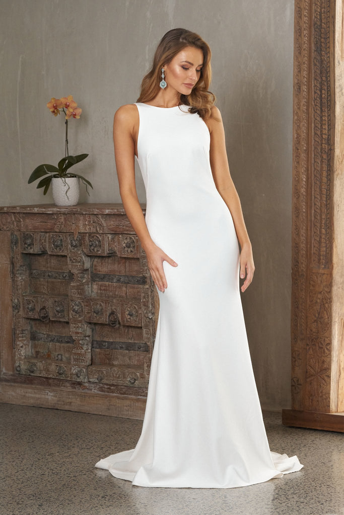 Celeste High Neck Wedding Dress – TC328
